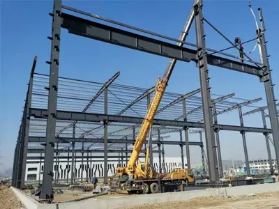 スチール構造カーポートの建設プロセス